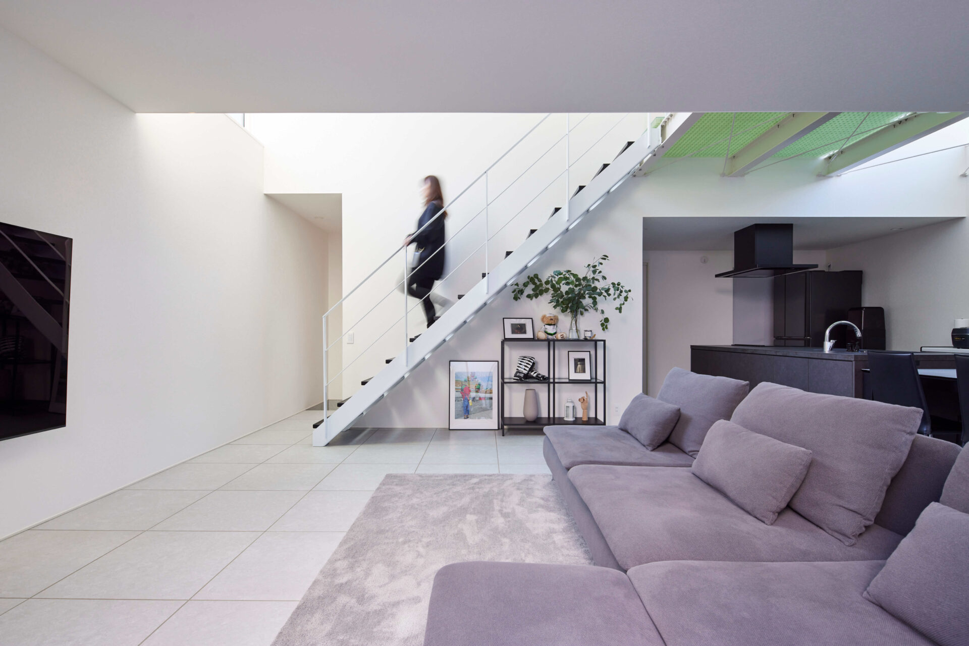 施工事例 No. 260 白いタイル空間にモノトーンの階段 - Part 7