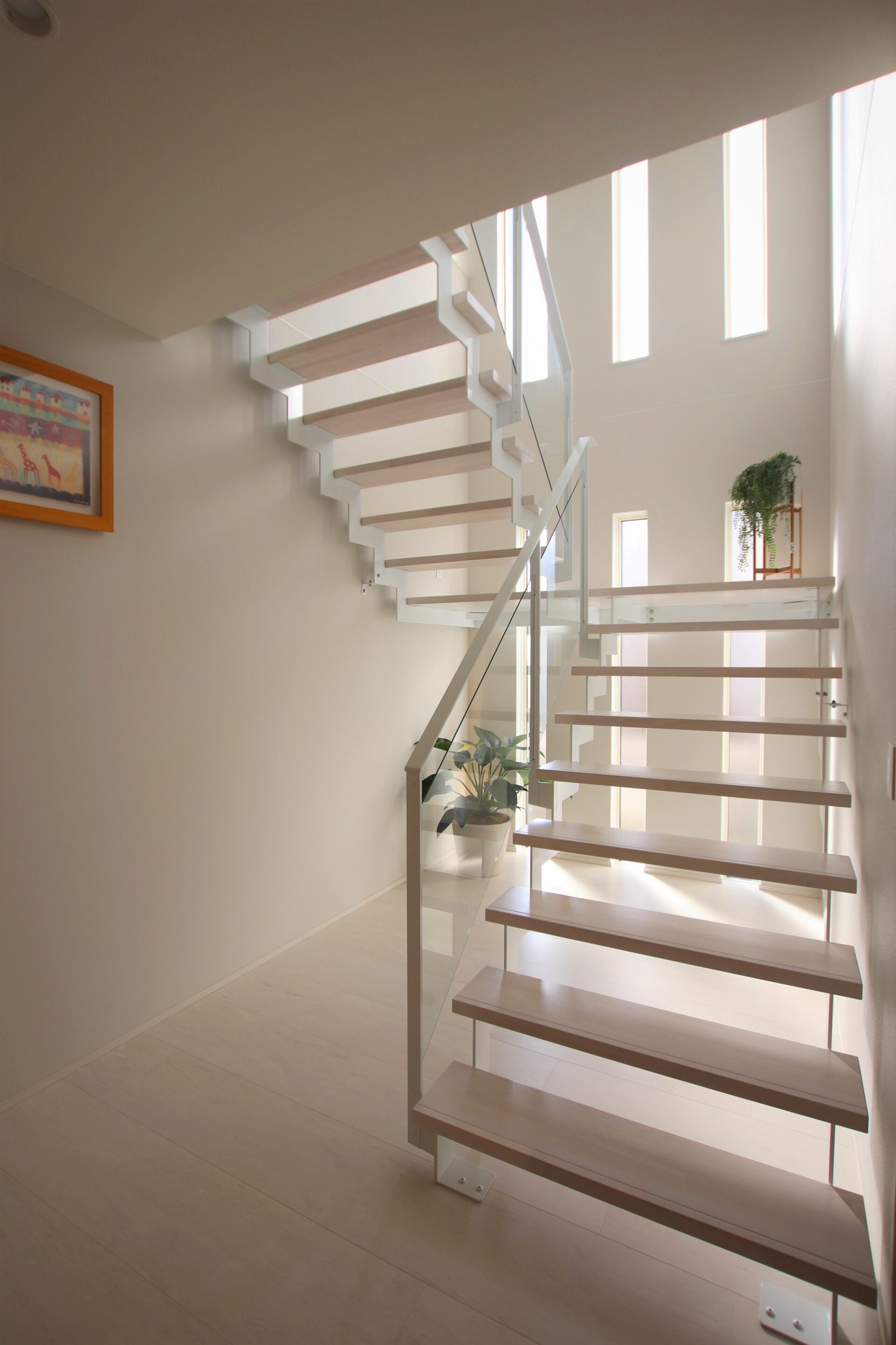 施工事例 No. 307 光と暮らすシースルー階段