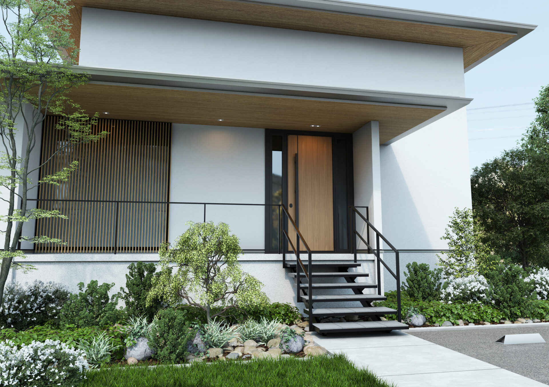 施工事例 No. 032 組み立て式の乾式シースルー階段