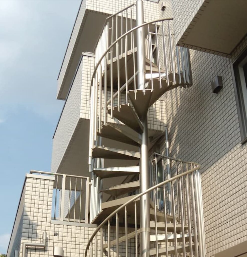 屋外用アルミらせん階段『KD Spiral』